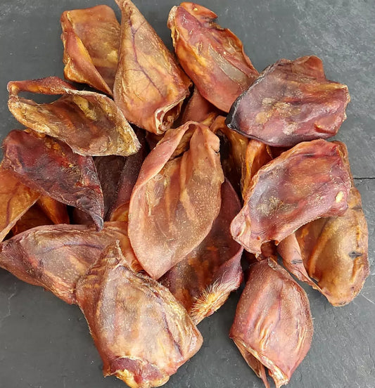 50 Large Pig Ears Chews for Dogs - Free Delivery